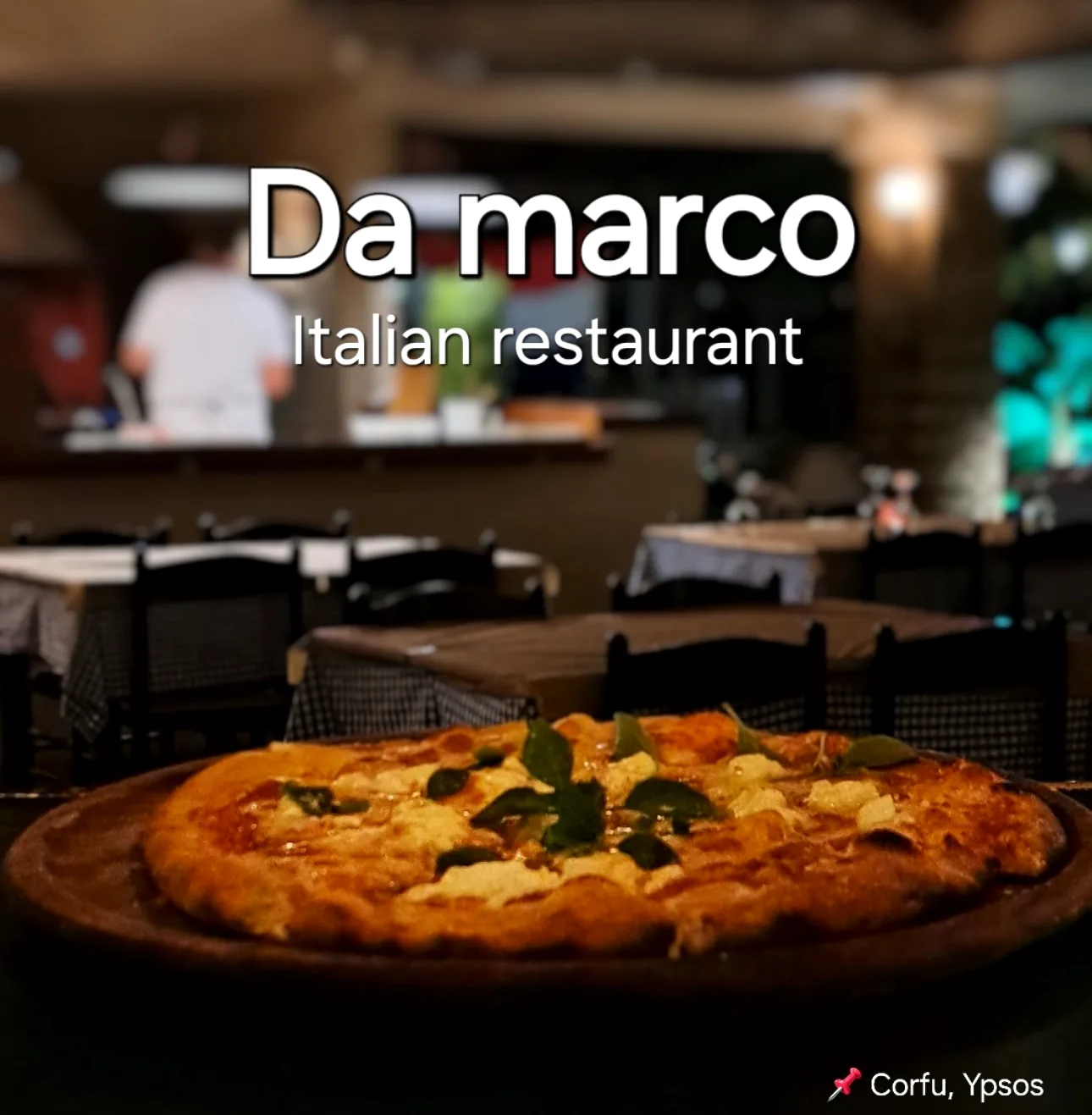 Pizza at Da Marco near Ipsos Camping